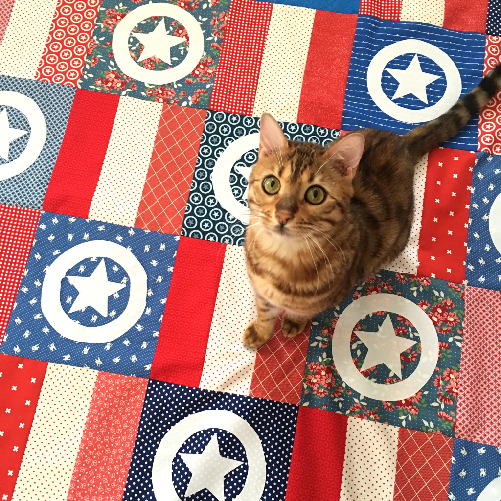 captain america quilt 12