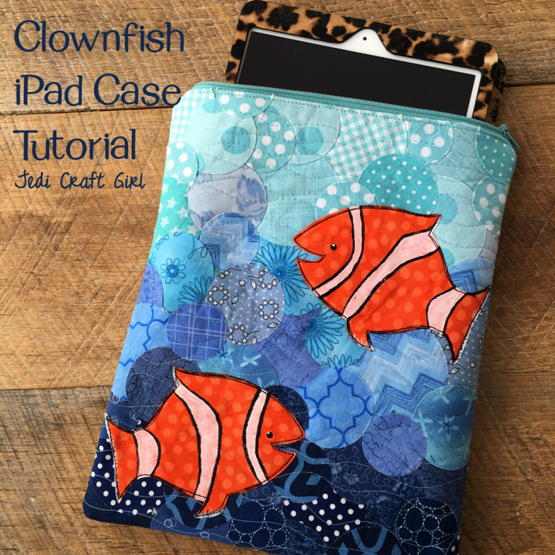 ipad case clownfish sizzix