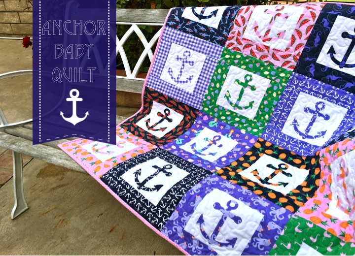 anchor baby quilt cover