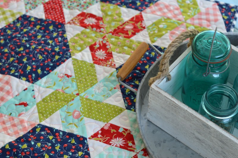 vintage picnic little ruby quilt 5