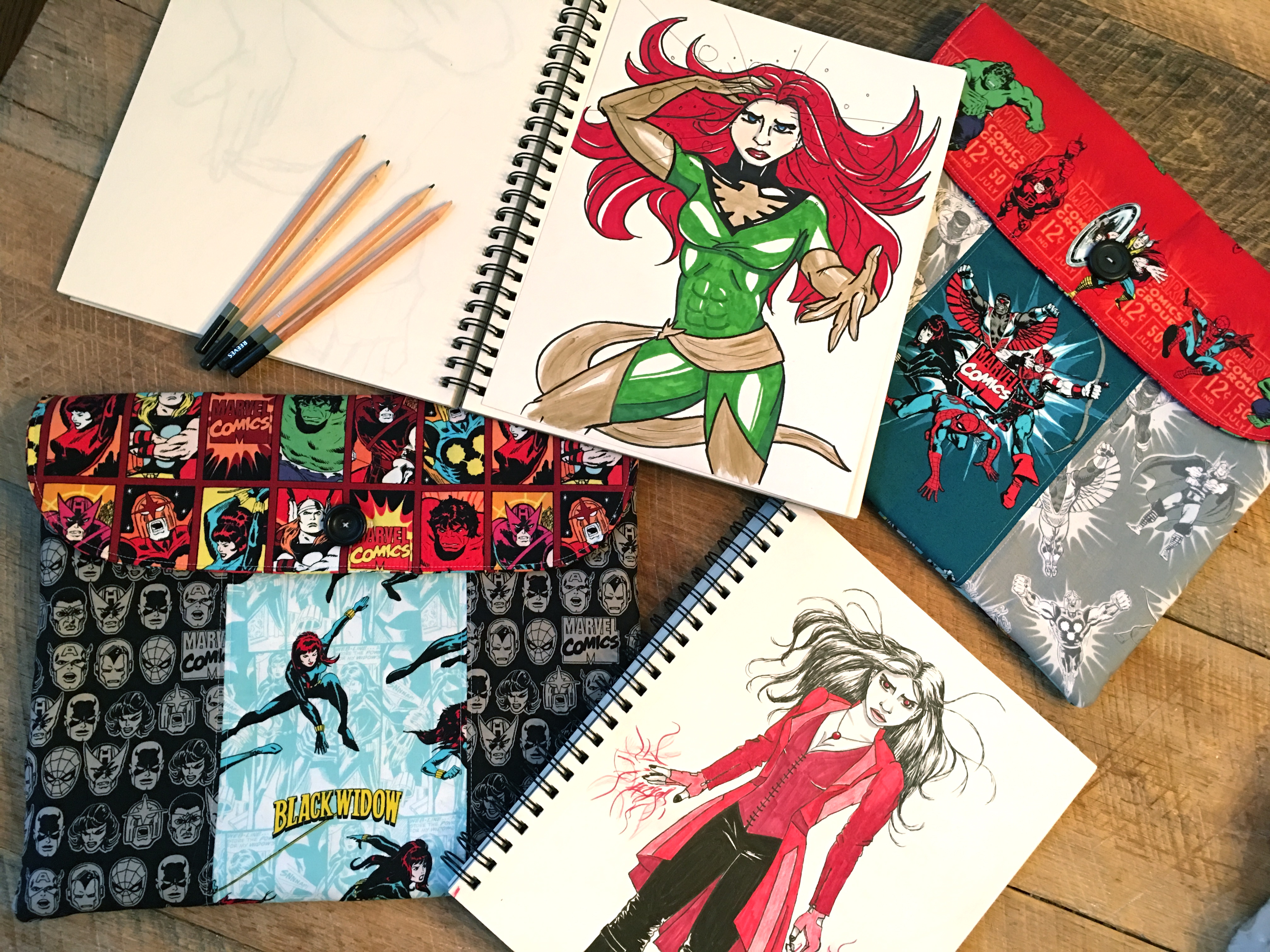 Marvel Padded Sketchbook Case Tutorial