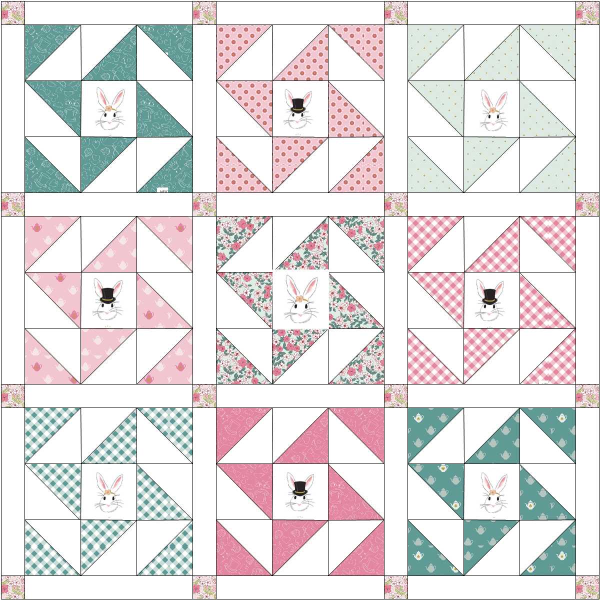 wonderland 2 quilt layout