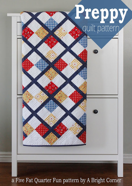 Preppy quilt pattern 1a