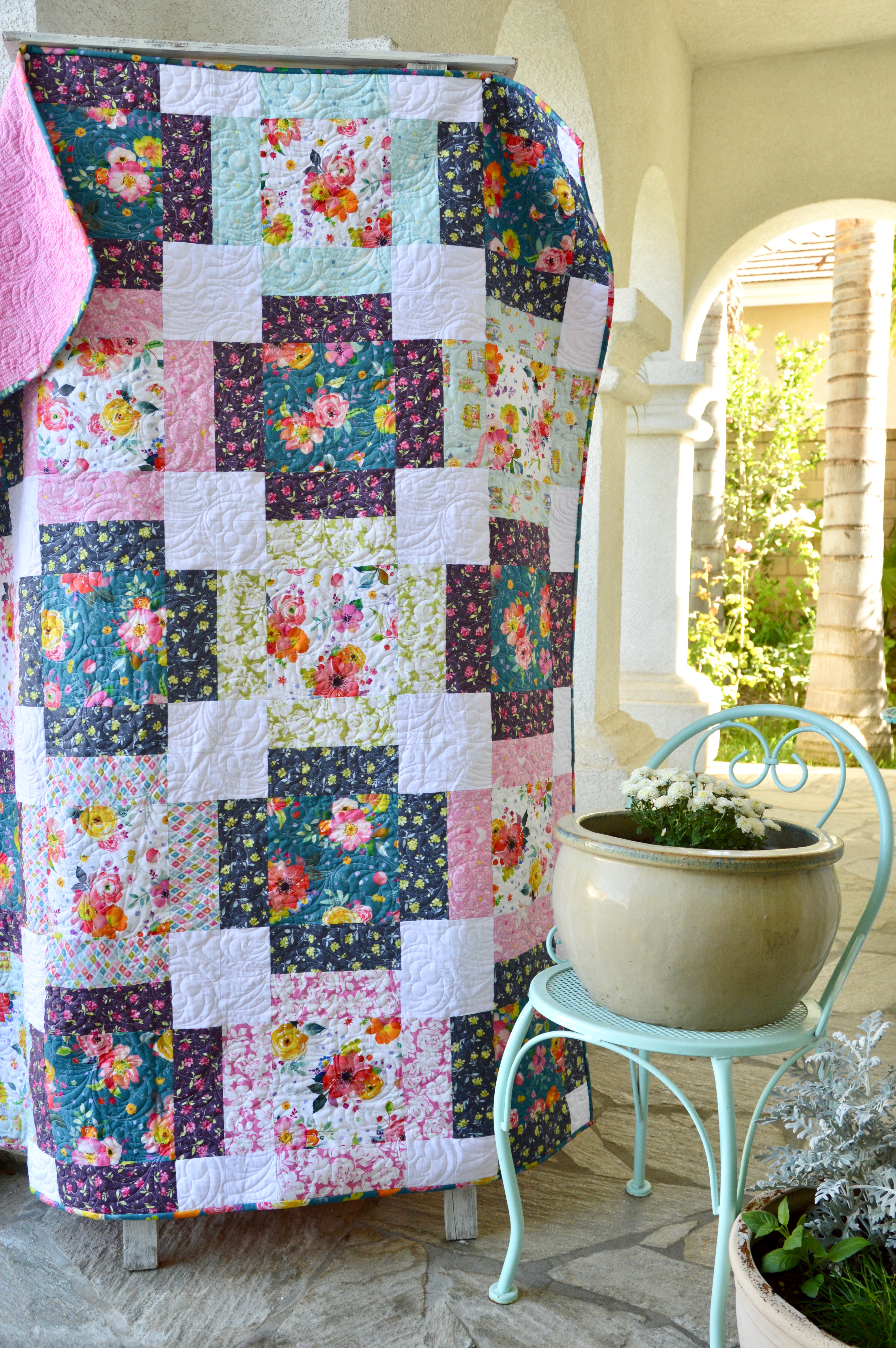 Flower Market {Free Quilt Pattern}