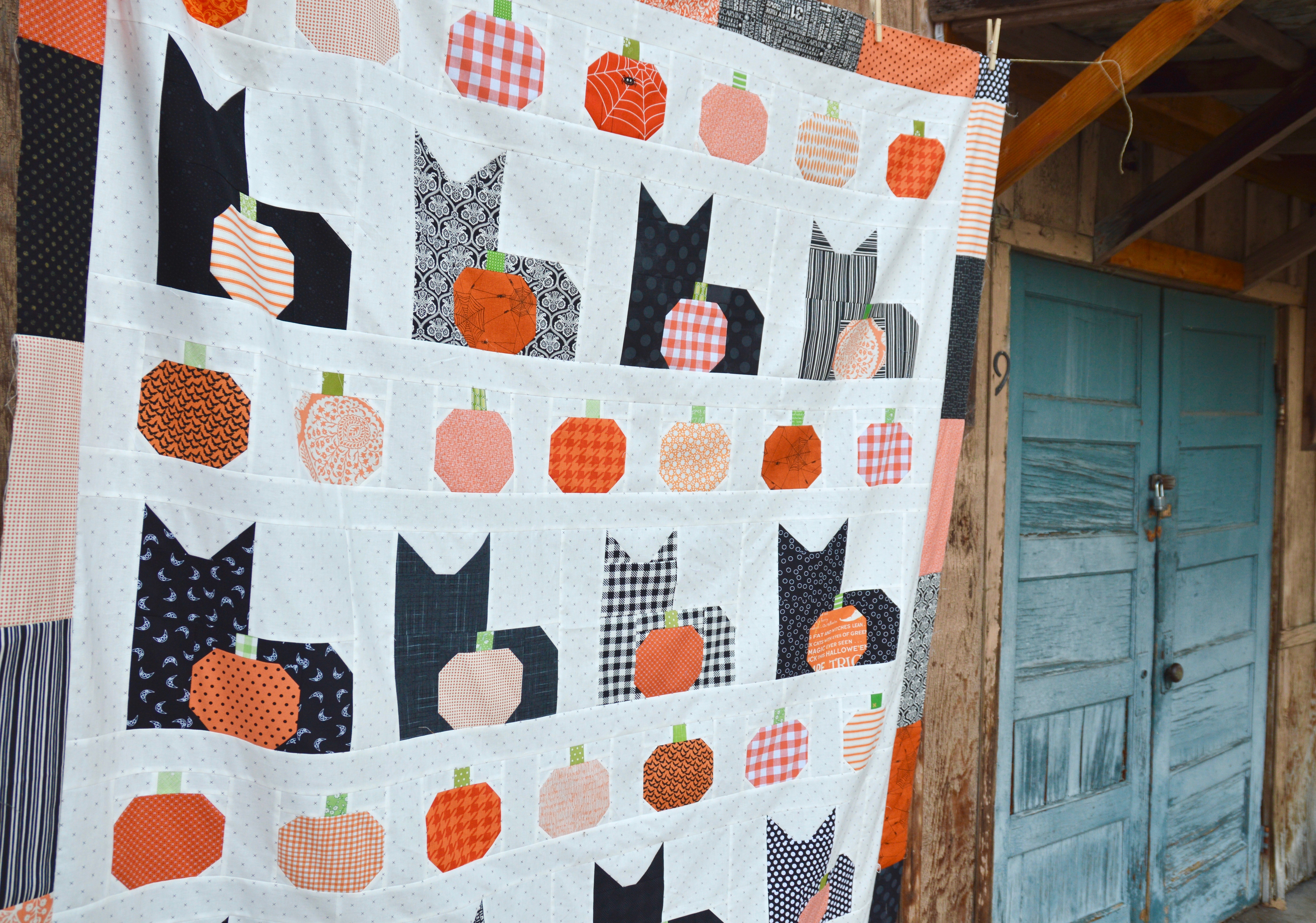 pumpkin quilt block