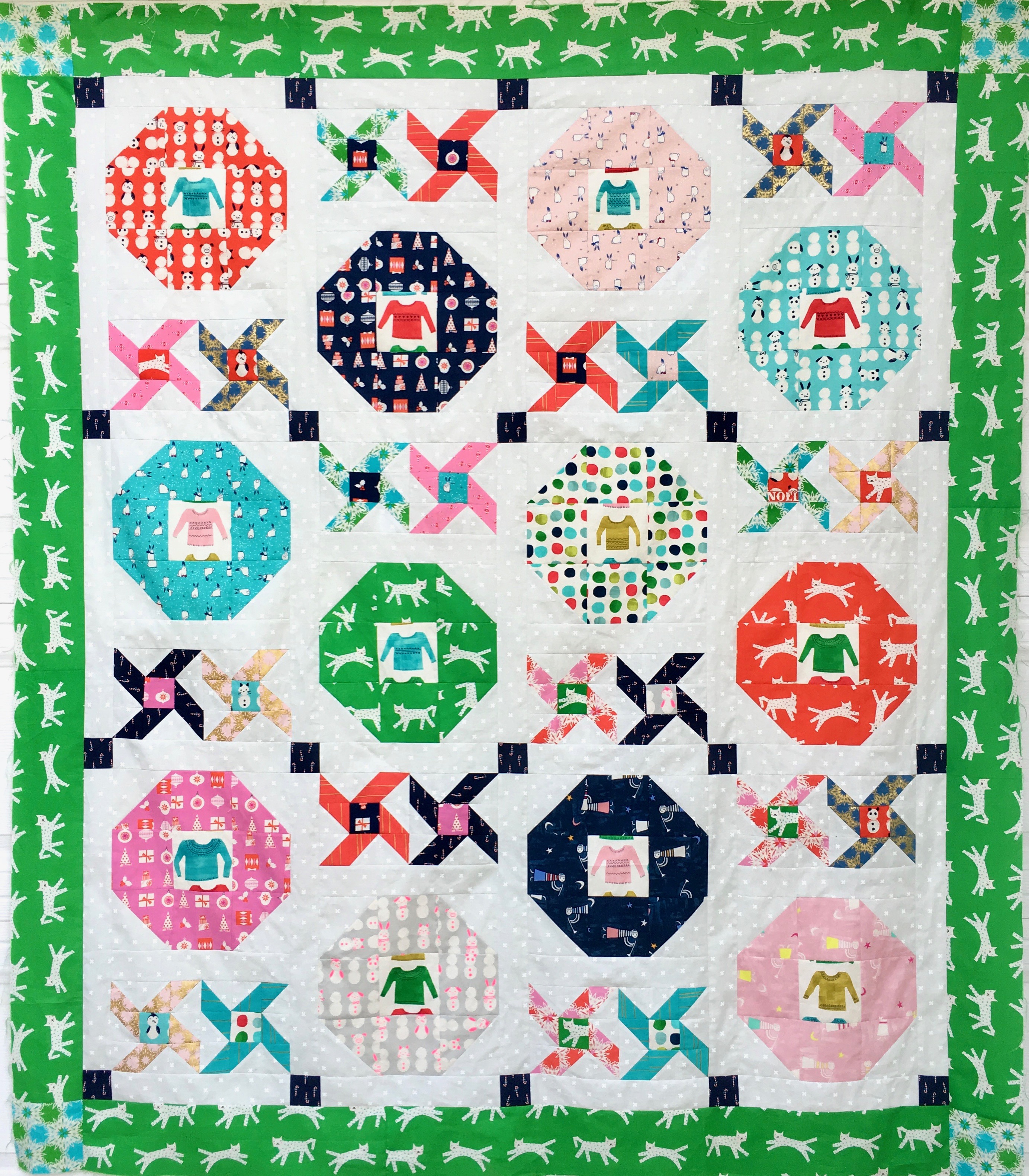 christmas party quilt 9