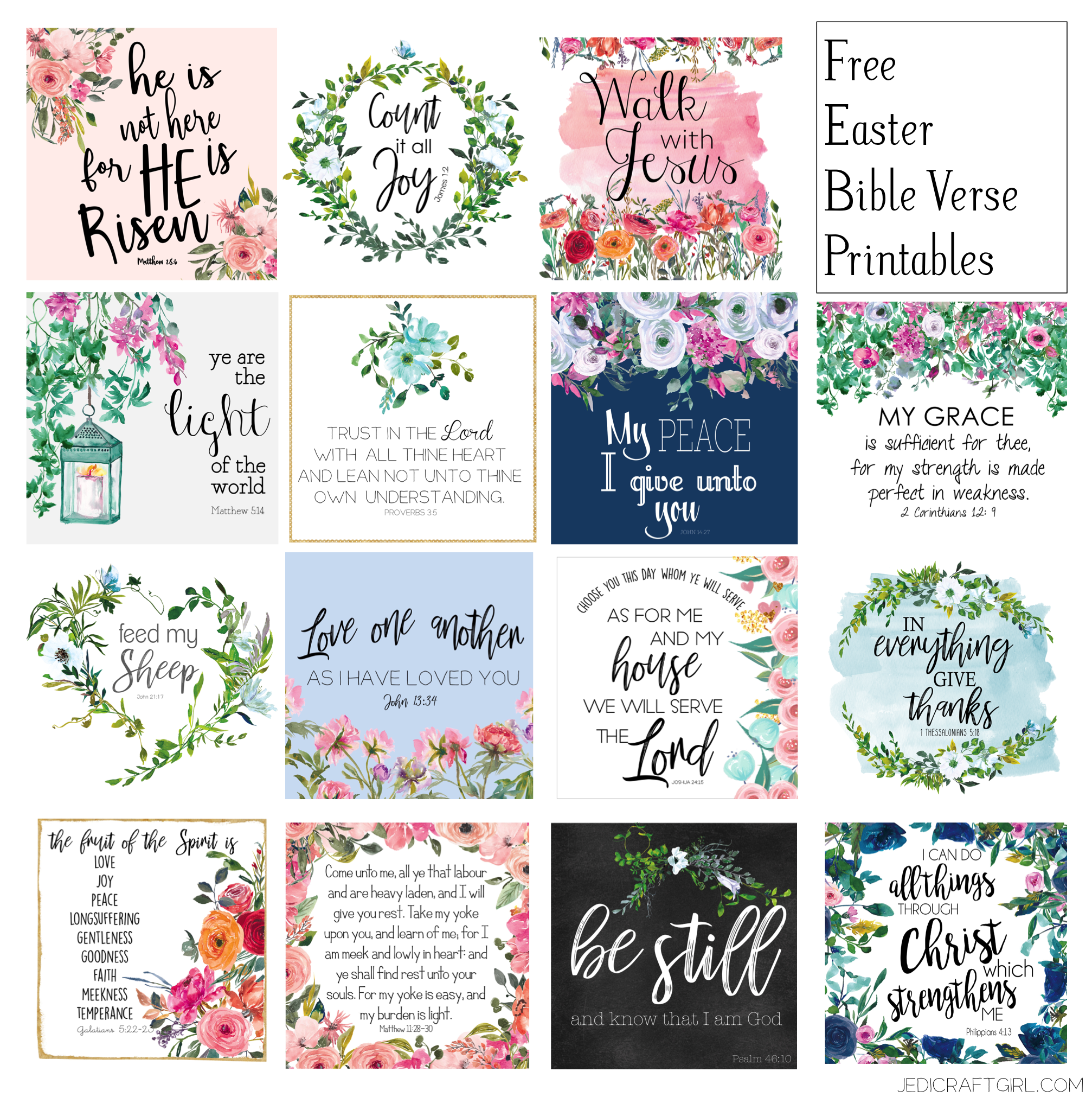 easter bible verses printables