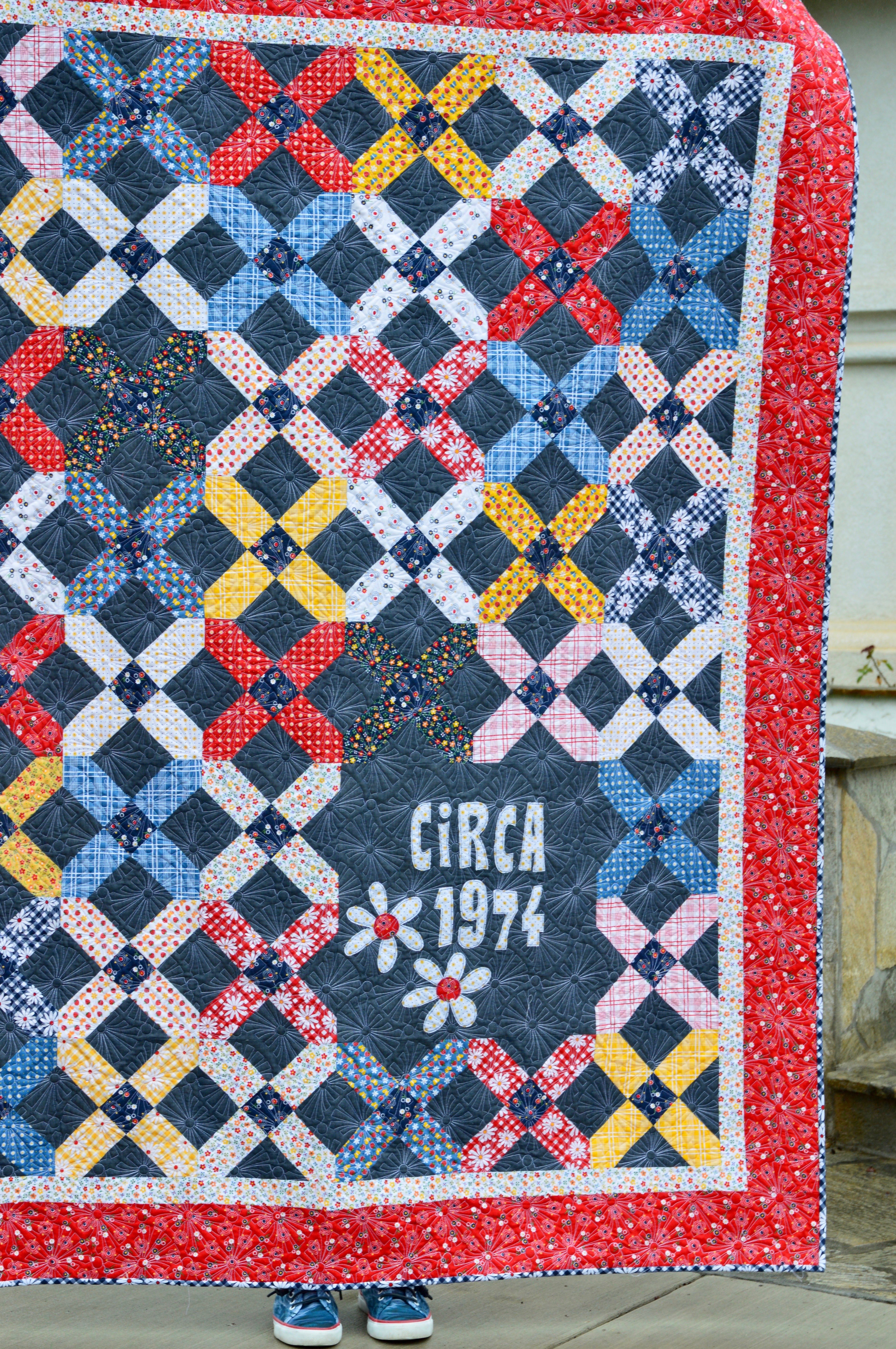 gingham girls quilt 2