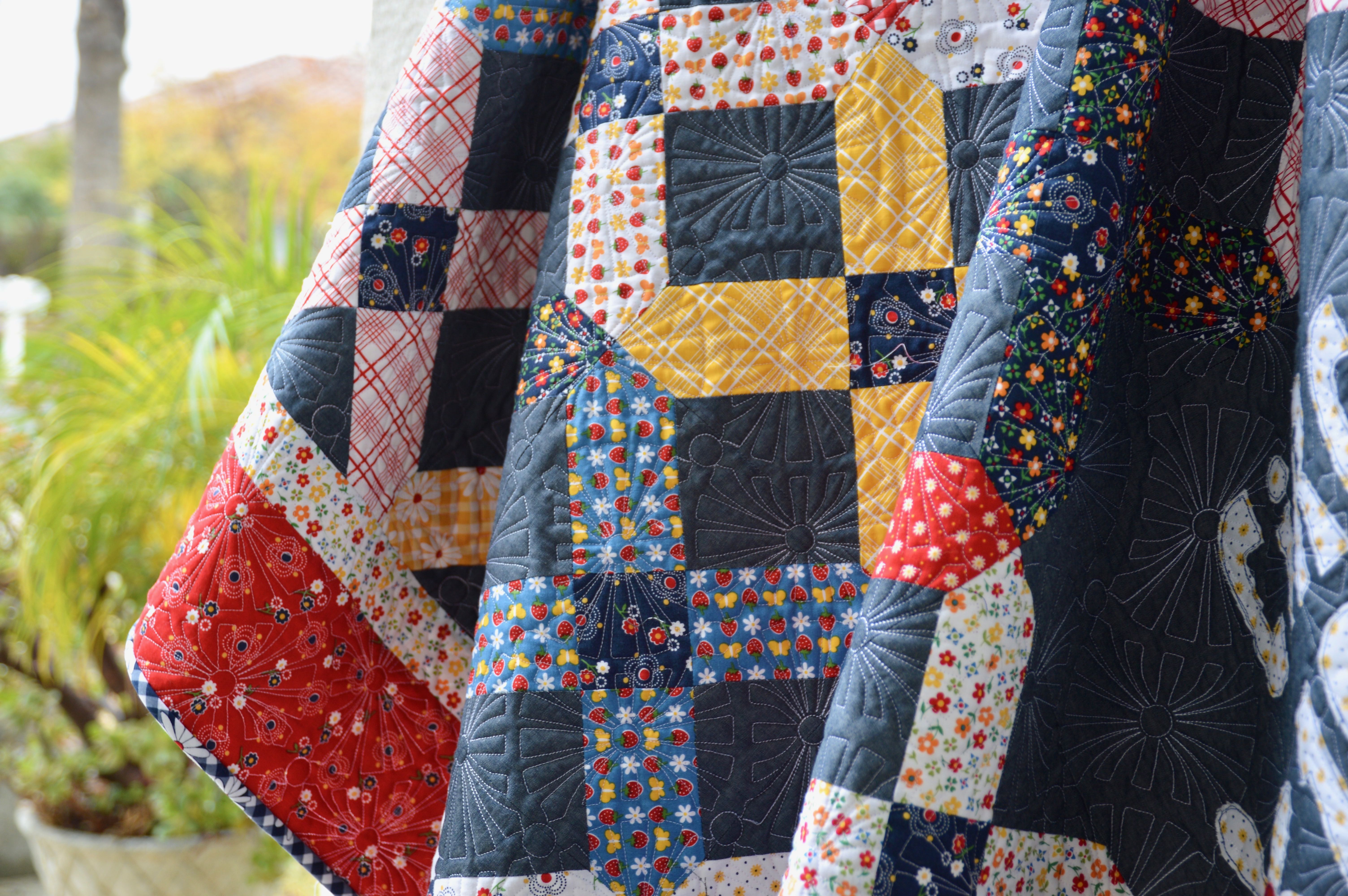 gingham girls quilt 5