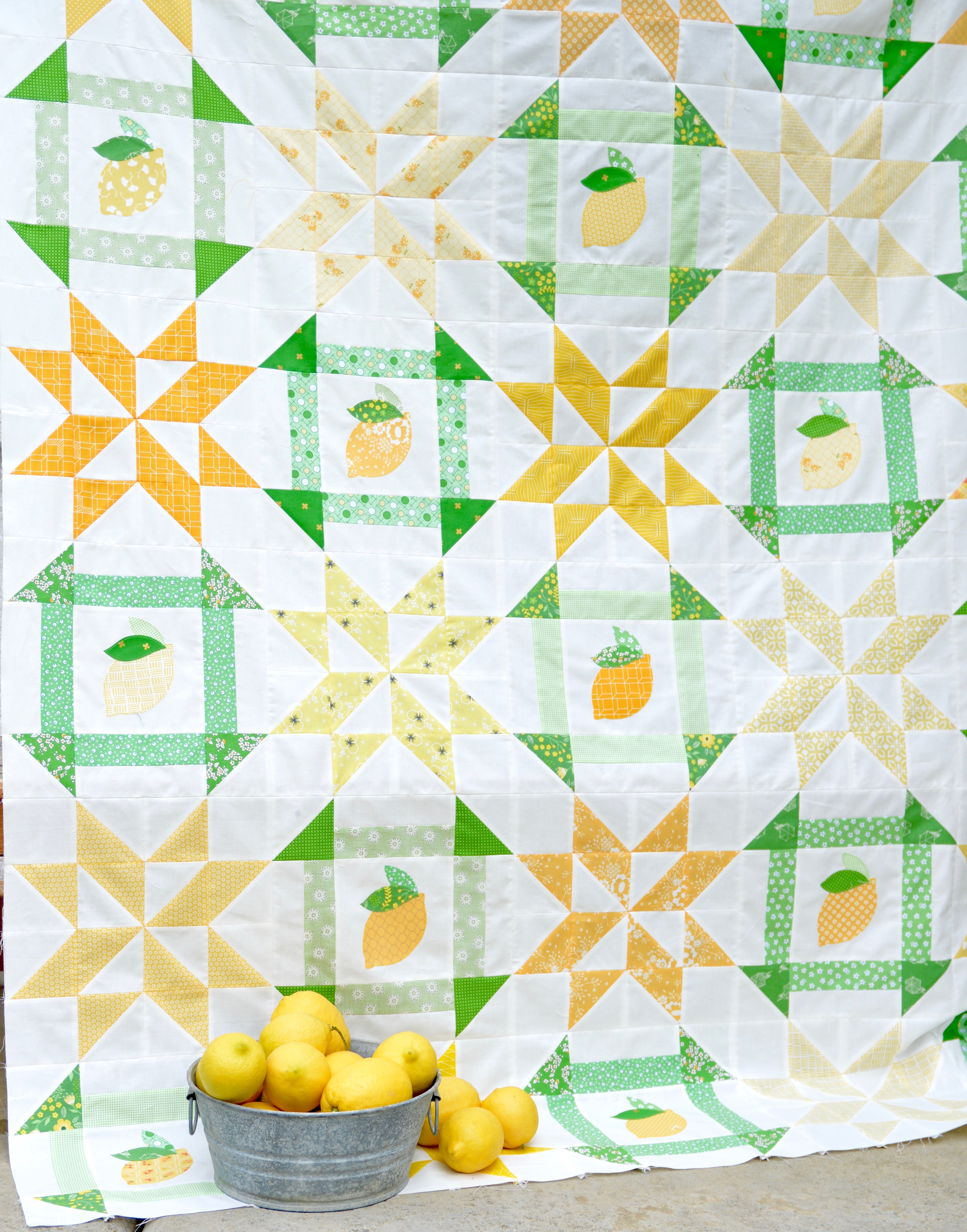 lemon fresh quilt 9