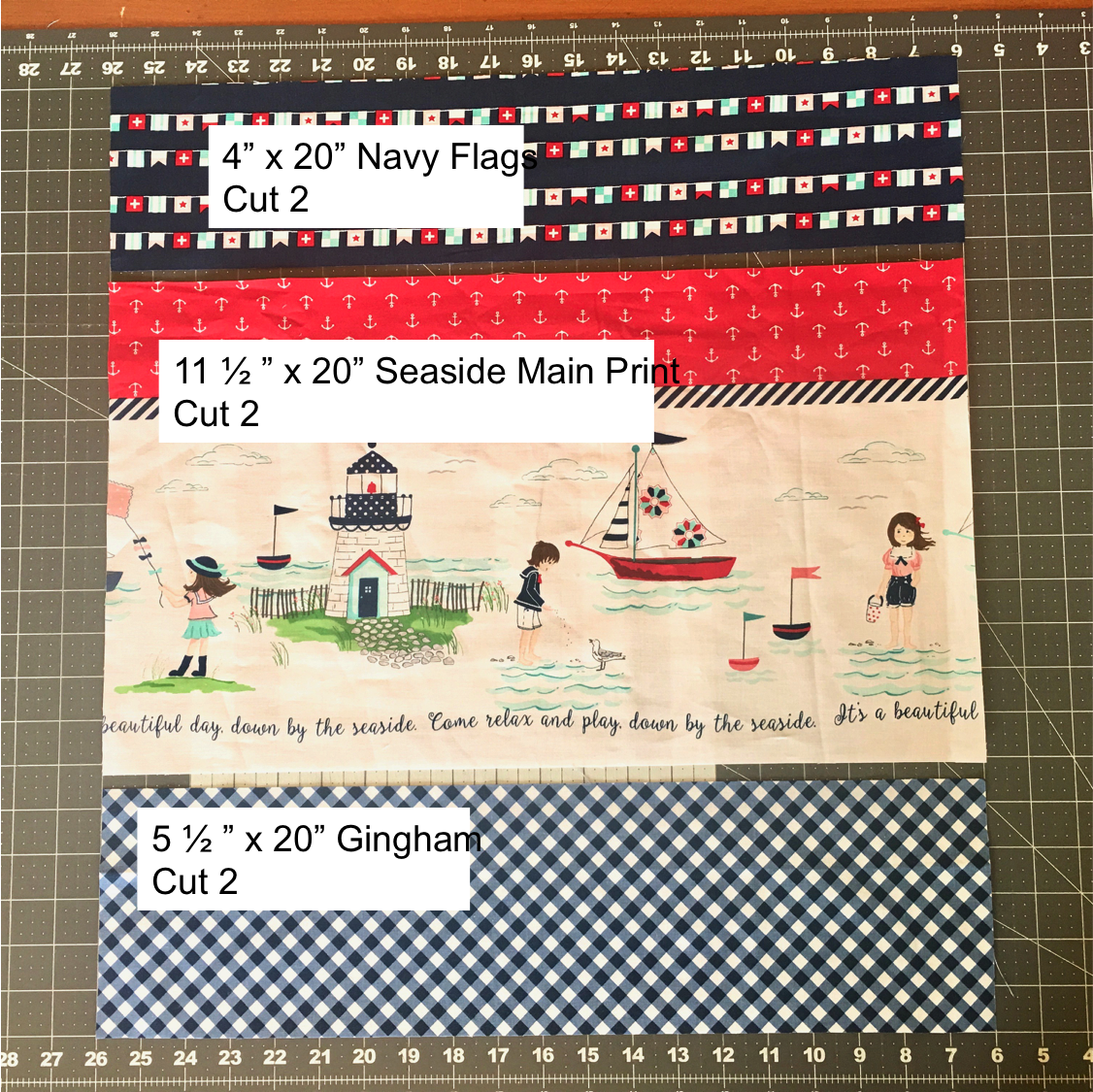 seaside tote measurements