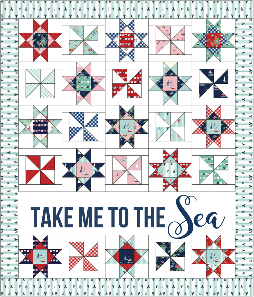 take me to the sea quilt diagram