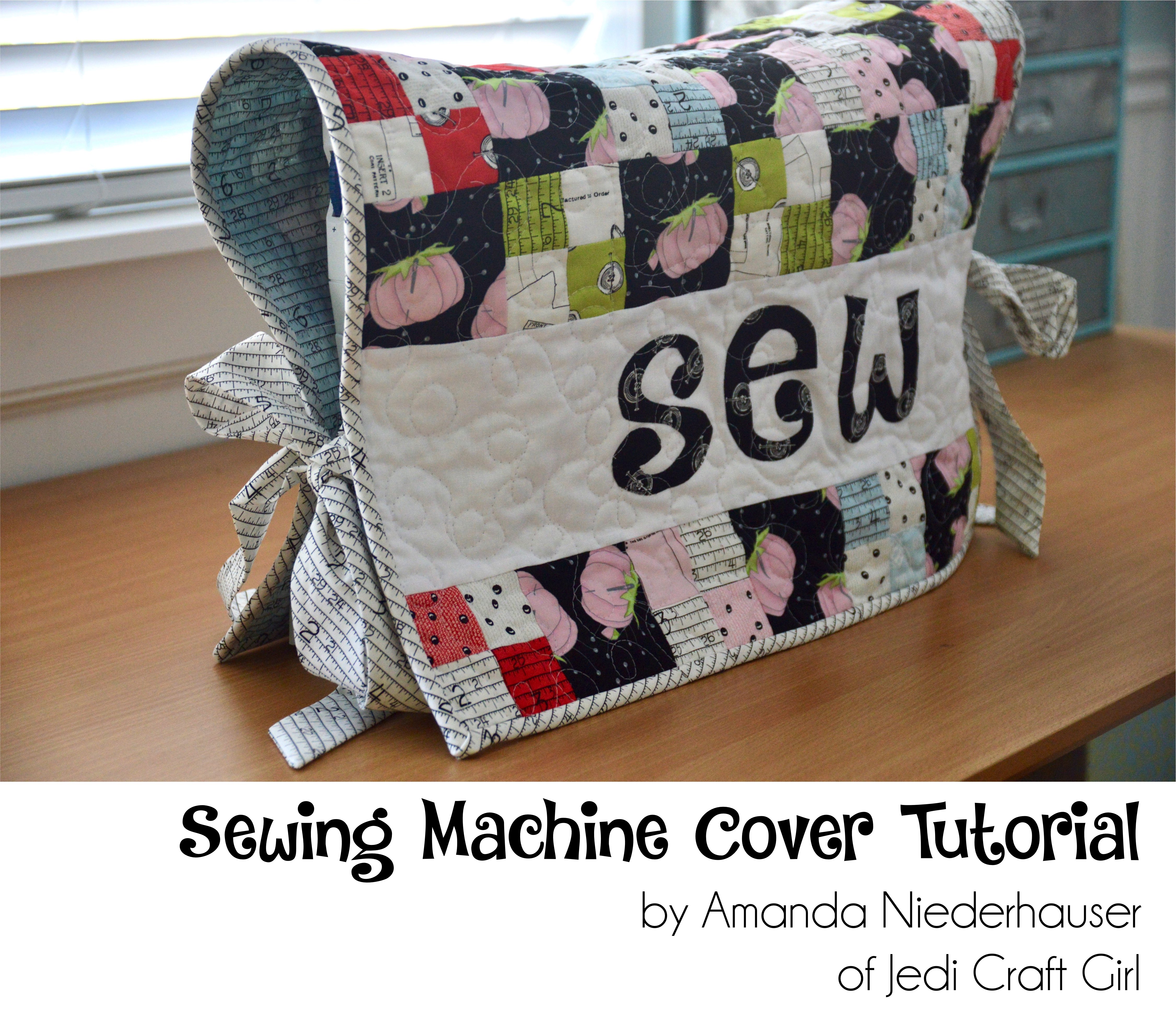 Sew Happy Sewing Machine Cover Tutorial