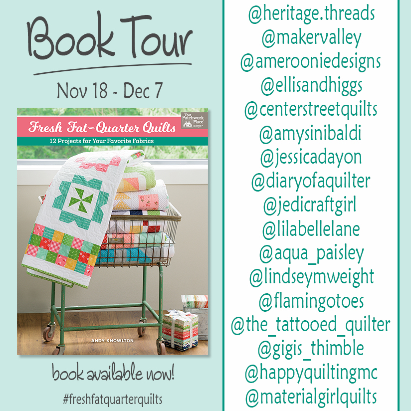 Fresh Fat Quarter Quilts Book Tour IG