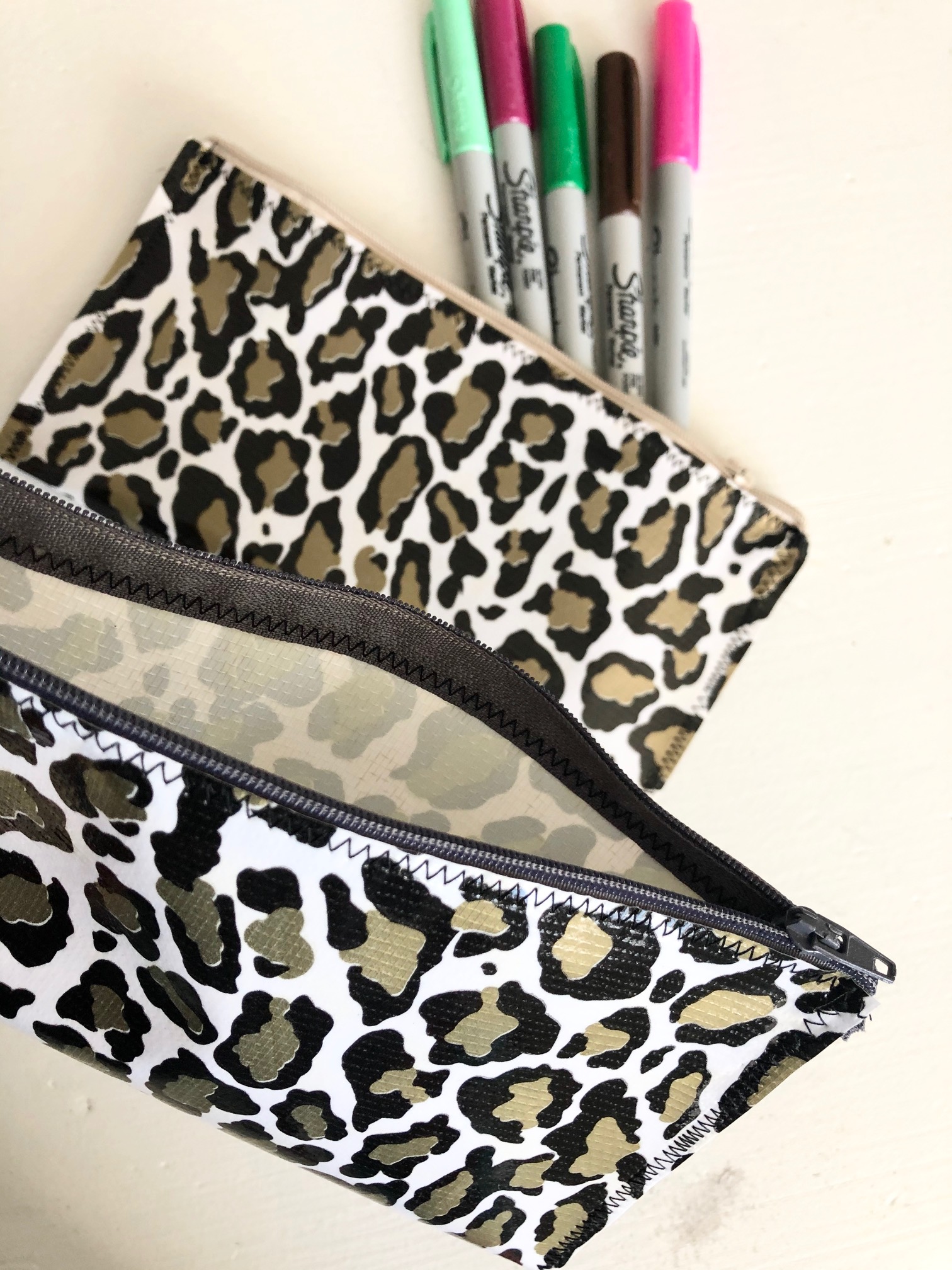 vinyl leopard zipper pouch 7