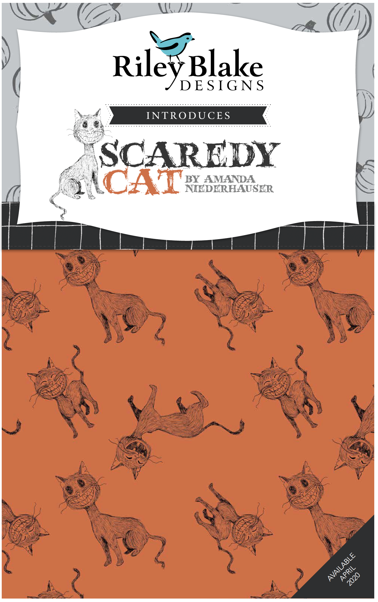 Scaredy Cats Midnight Creepy Crawlies Yardage, SKU# 53537-2