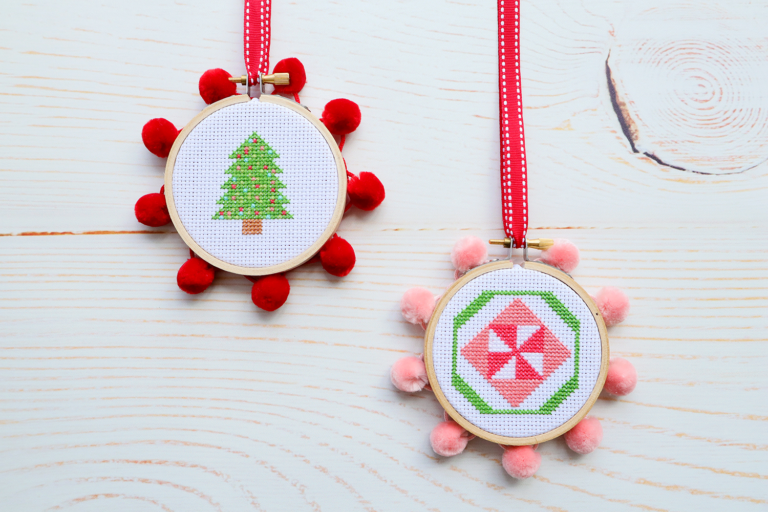 Christmas Ornaments Cross Stitch Pattern