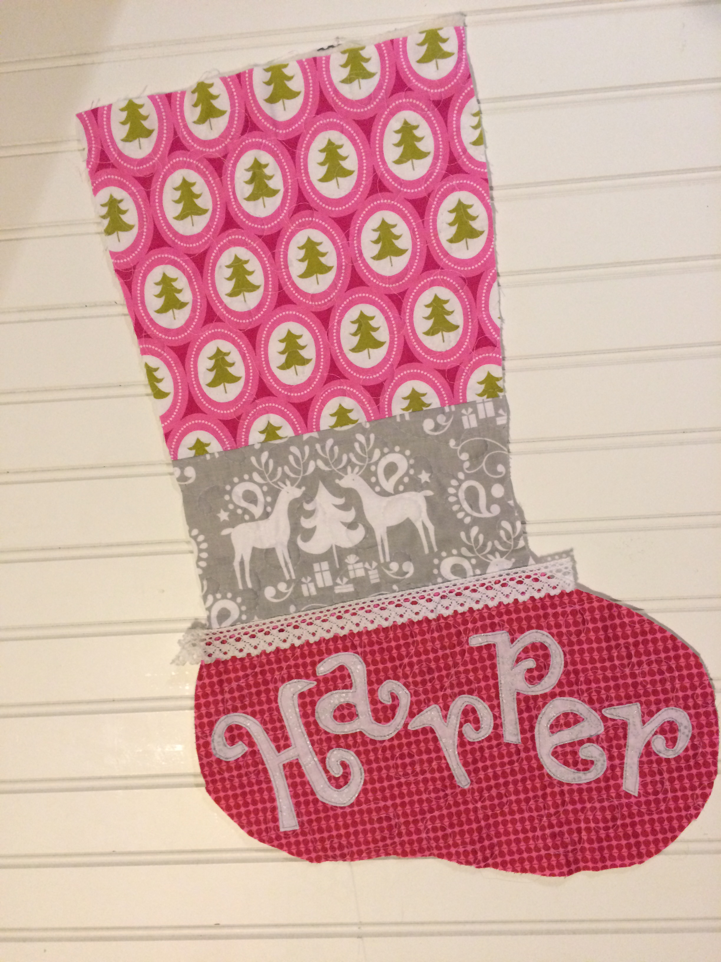 quilted christmas stocking 6