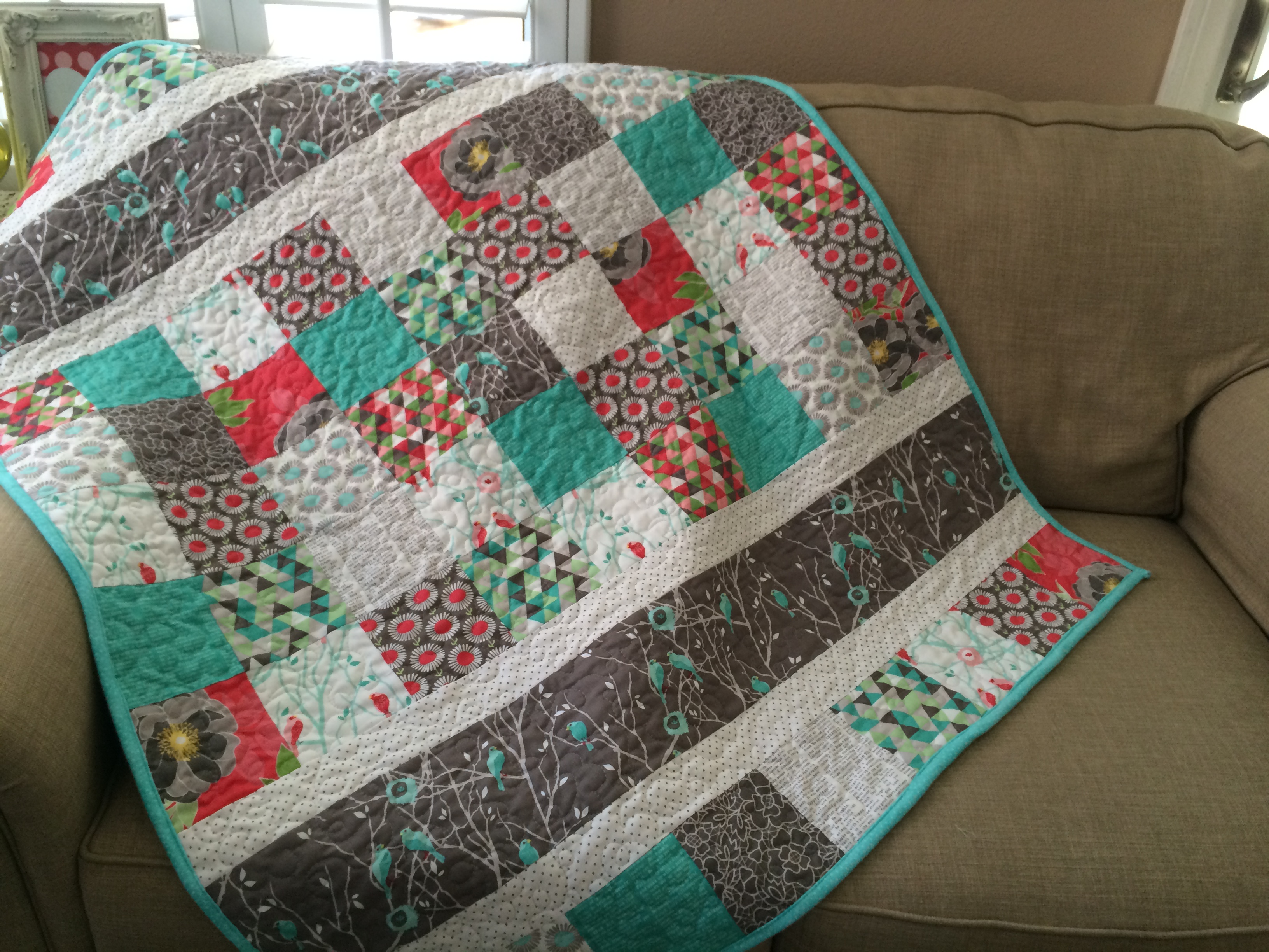 Birdies for Baby: Cottage Garden Baby Quilt Pattern