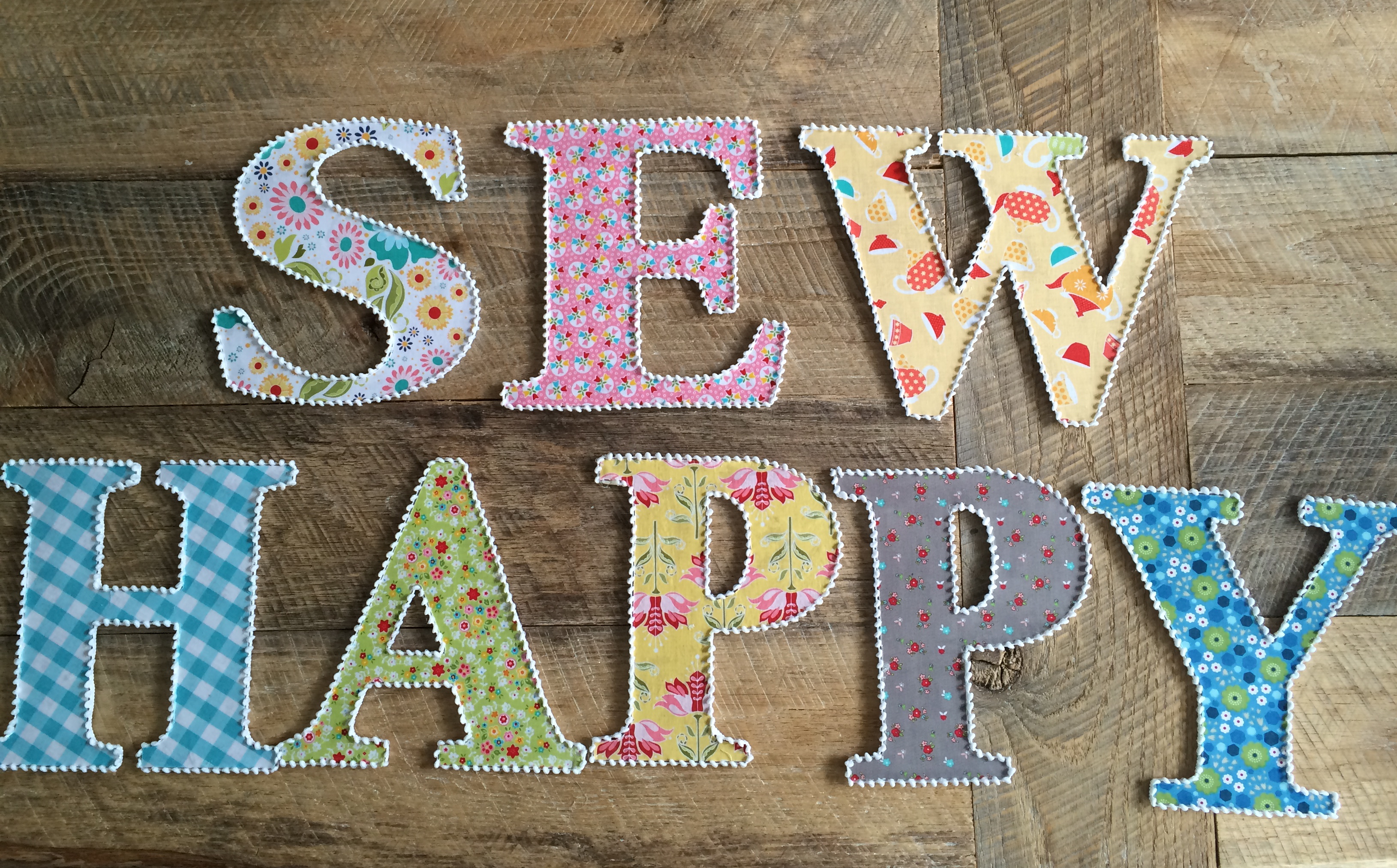 Fabric Covered Letters