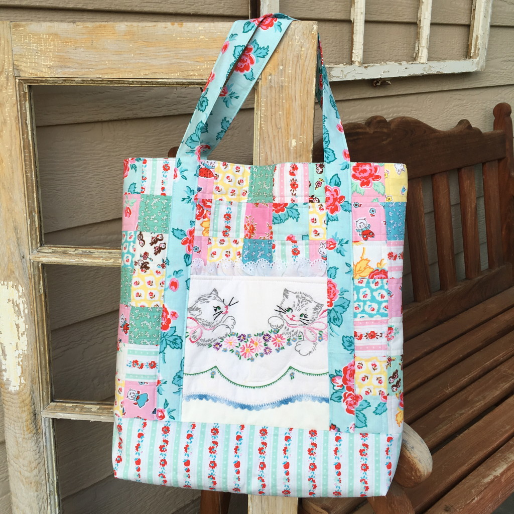 Lovely Little Patchwork Tote Bag