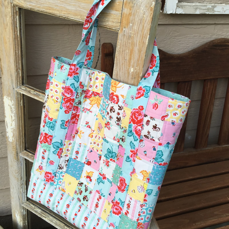 Lovely Little Patchwork Tote Bag